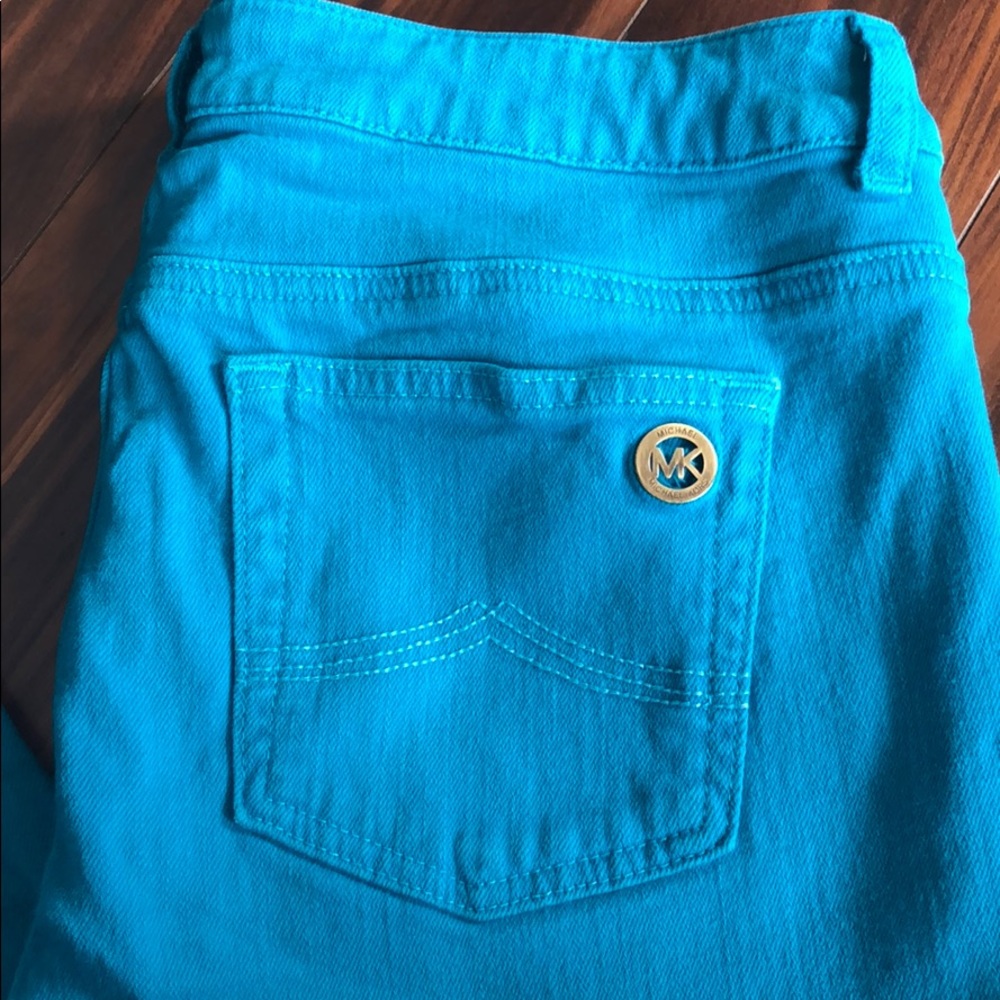 Bright teal Michael Kors pants